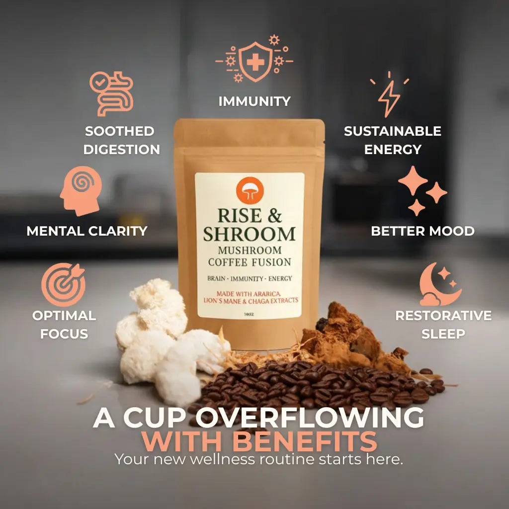 Rise & Shroom Coffee - Rise & shroom